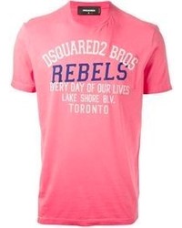 Hot Pink Print T-shirt