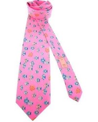 Hot Pink Print Tie
