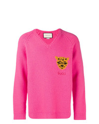 Gucci Leopard Knit Sweater