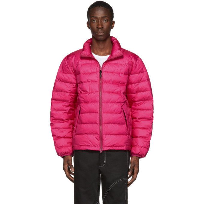 The Very Warm Pink Liteloft Puffer Jacket, $233 | SSENSE | Lookastic