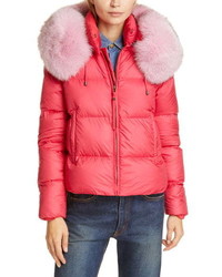 Mr & Mrs Italy Quilted Down Puffer Coat With Genuine Fox