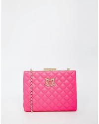 Hot Pink Quilted Clutch