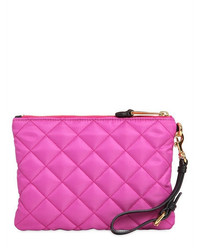 Moschino Small Teddy Bear Quilted Nylon Clutch