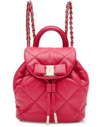 Salvatore Ferragamo Quilted Leather Mini Backpack