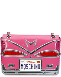 Moschino Tail Lights Quilted Shoulder Bag Pink