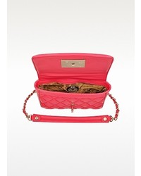 Moschino Pink Quilted Eco Leather Shoulder Bag