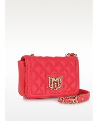 Moschino Pink Quilted Eco Leather Shoulder Bag