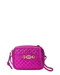 Gucci Quilted Metallic Leather Camera Bag