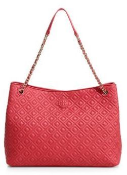 tory burch marion center zip tote