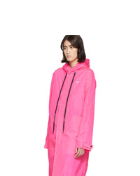 Off-White Pink Unfinished Raincoat