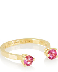 Delfina Delettrez 18 Karat Gold Sapphire Phalanx Ring