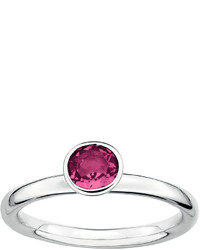 jcpenney Fine Jewelry Personally Stackable Genuine Pink Tourmaline Sterling Silver Stackable Ring