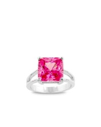Kate Bissett Cubic Zirconia Solitaire Ring Size 9 Color Pink