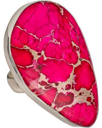 Charles Albert Pink Natural Jasper Adjustable Ring