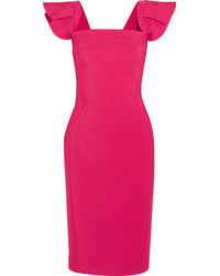 Antonio Berardi Ruffled Stretch Crepe Dress Pink