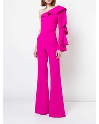 Christian Siriano One Shoulder Tailored Jumpsuit