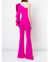 Christian Siriano One Shoulder Tailored Jumpsuit