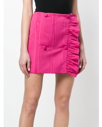 MSGM Asymmetric Ruffle Mini Skirt