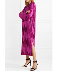 Givenchy Pliss Satin Midi Dress