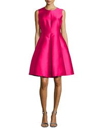 Hot Pink Satin Party Dress