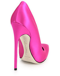 Brian Atwood Fm Satin Point Toe Pumps