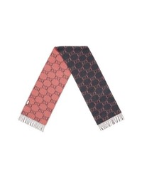 Gucci Double G Logo Wool Scarf