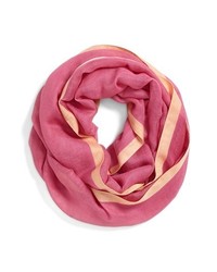 Halogen Linen Blend Infinity Scarf Pink One Size One Size