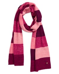 kate spade new york Mouline Patch Scarf In Pink Multi At Nordstrom