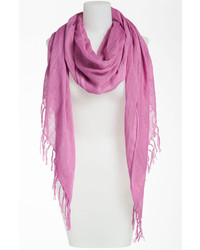 Nordstrom Linen Blend Scarf Pink Crocus One Size One Size