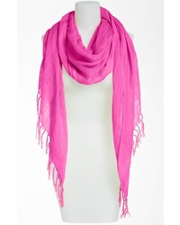 Nordstrom Linen Blend Scarf Pink Cycla One Size One Size