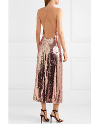 Jason Wu Collection Open Back Sequined Tte Midi Dress