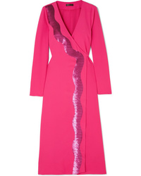 Stine Goya Sequined Jersey Wrap Dress
