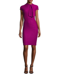 St. John Collection Knotted Tie Sheath Dress