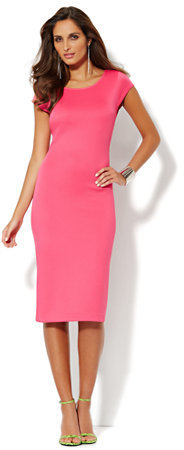 pink sheath dress