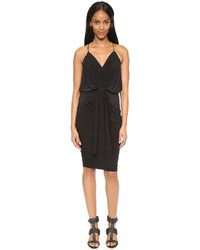 Misa Knee Length Dress With Knot Detail