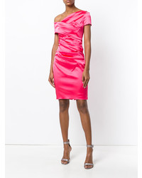 Talbot Runhof Ruched Fitted Dress