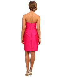 Adrianna Papell Strapless Cocktail Sress W Folded Detail