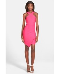 Missguided Textured Crepe Body Con Dress