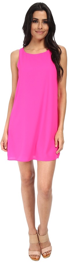 pink shift dress sleeveless