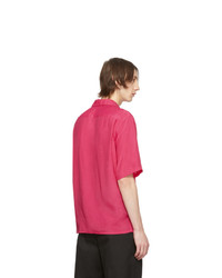 Alexander McQueen Pink Logo Bowling Shirt
