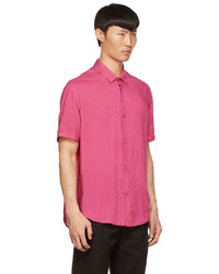 Saint Laurent Pink Viscose Shirt