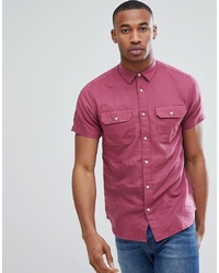Jack & Jones Premium Short Sleeve Shirt With Double Pockets