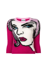 Moschino Face Pattern Sweater