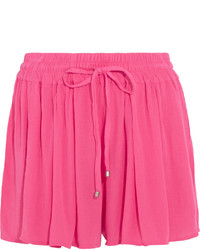 Splendid Crinkled Gauze Shorts Pink