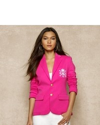 Hot Pink Silk Blazer