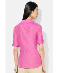 Lauren Ralph Lauren Cotton Silk Work Shirt