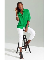 Vince Camuto Two By Silk Utility Blouse
