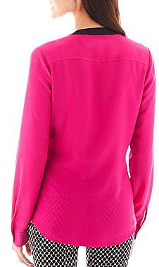 jcpenney Worthington Long Sleeve Faux Silk Shirt Tall, $40, jcpenney