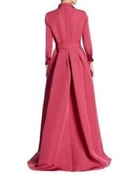 Carolina Herrera Silk Trench Gown