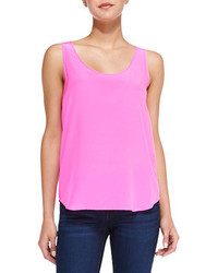 French Connection Sunkissed Silk Tank Top Pink